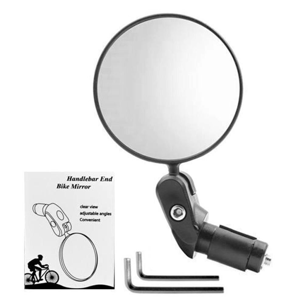Handlebar Bike Mirrors Adjustable Bicycle Rearview Mirror for Mountain Road Bikes - 1PC