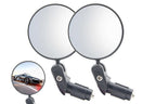 Handlebar Bike Mirrors Adjustable Bicycle Rearview Mirror for Mountain Road Bikes - 1PC