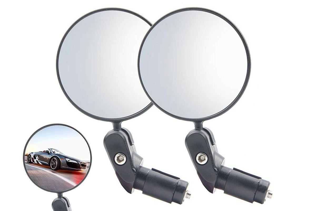 Handlebar Bike Mirrors Adjustable Bicycle Rearview Mirror for Mountain Road Bikes - 1PC