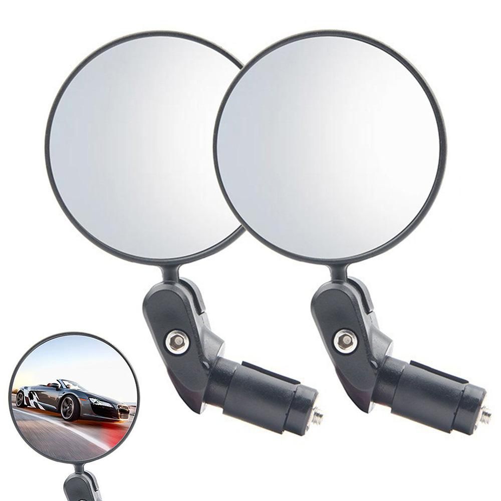 Handlebar Bike Mirrors Adjustable Bicycle Rearview Mirror for Mountain Road Bikes - 1PC