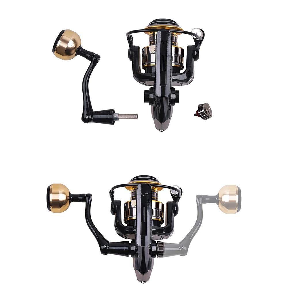 Spinning Fishing Reel HE Series 5000 6000 7000 Size 12 Ball Bearings 10kg Drag - HE6000