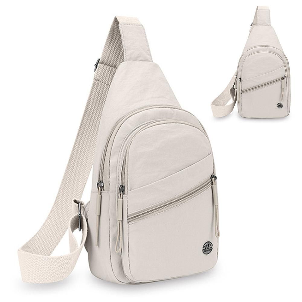 Sling Bag for Women Sling Backpack Chest Daypack Crossbody Bag - White