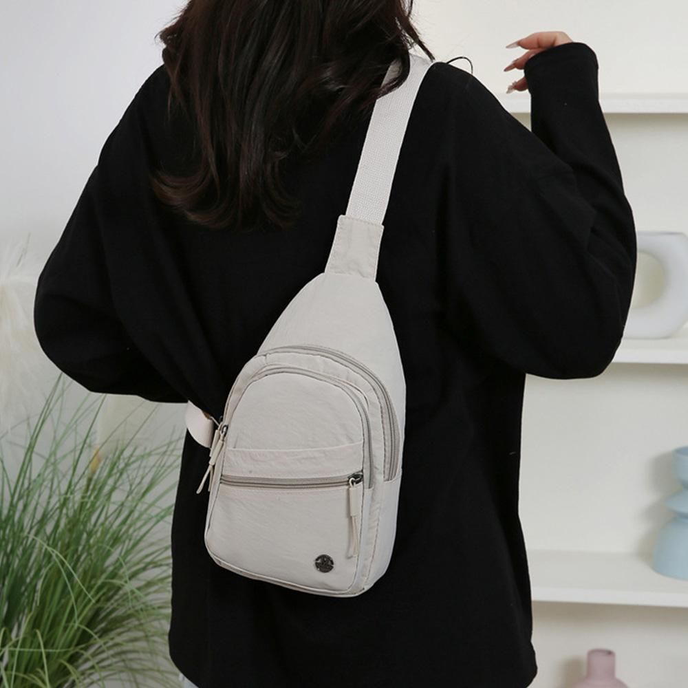 Sling Bag for Women Sling Backpack Chest Daypack Crossbody Bag - White