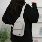 Sling Bag for Women Sling Backpack Chest Daypack Crossbody Bag - White