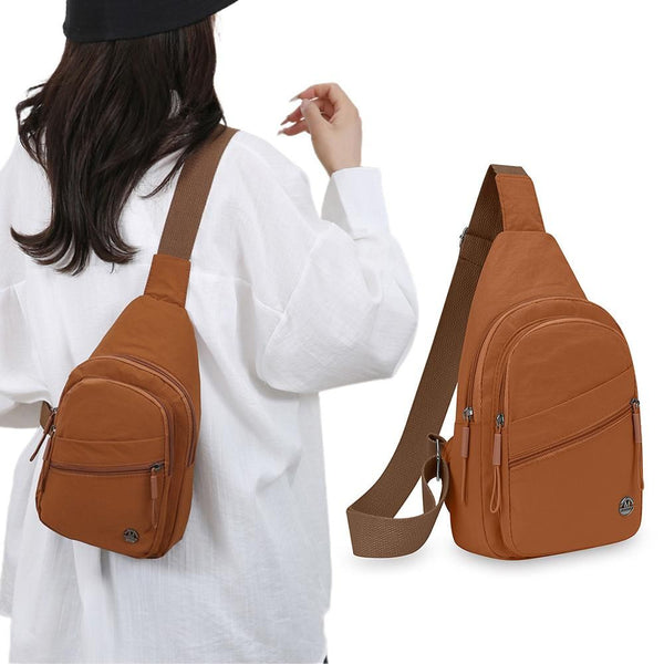 Women's Crossbody Sling Bag - Orange