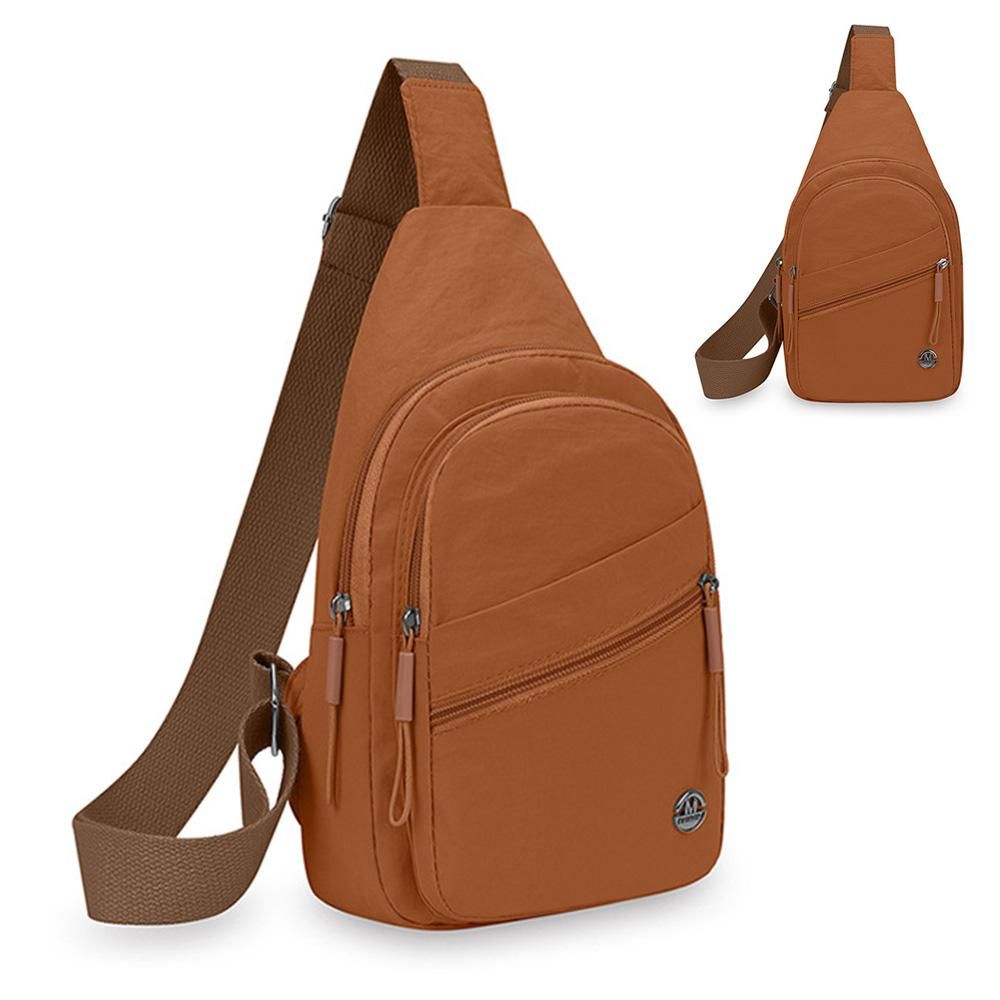 Sling Bag for Women Sling Backpack Chest Daypack Crossbody Bag - Orange