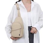 Sling Bag for Women Sling Backpack Chest Daypack Crossbody Bag - Khaki