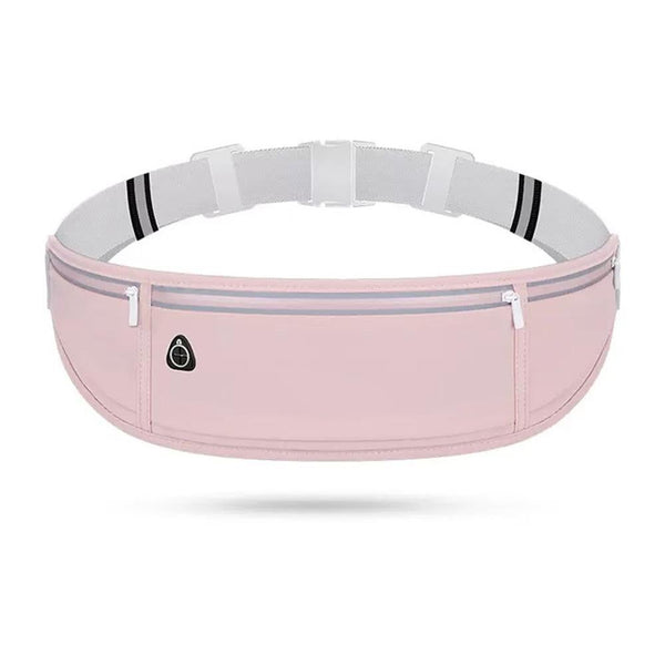 Running Belt Ultra Light Bounce Free Waist Pouch Bag Fitness Workout Belt Sport Waist Pack Exercise Waist Bag - Pink