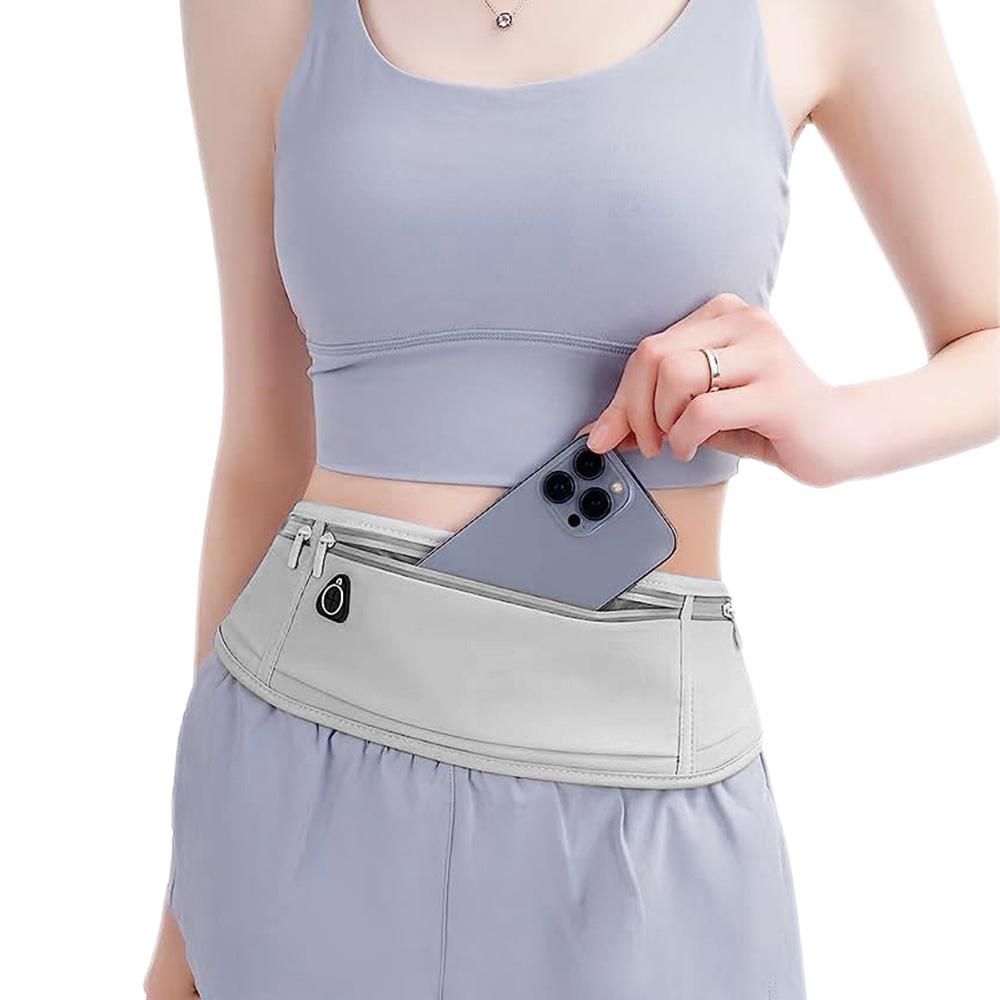 Running Belt Ultra Light Bounce Free Waist Pouch Bag Fitness Workout Belt Sport Waist Pack Exercise Waist Bag - Pink