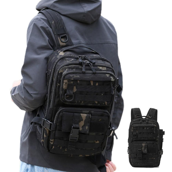 Large Polyester Tactical Backpack for Men