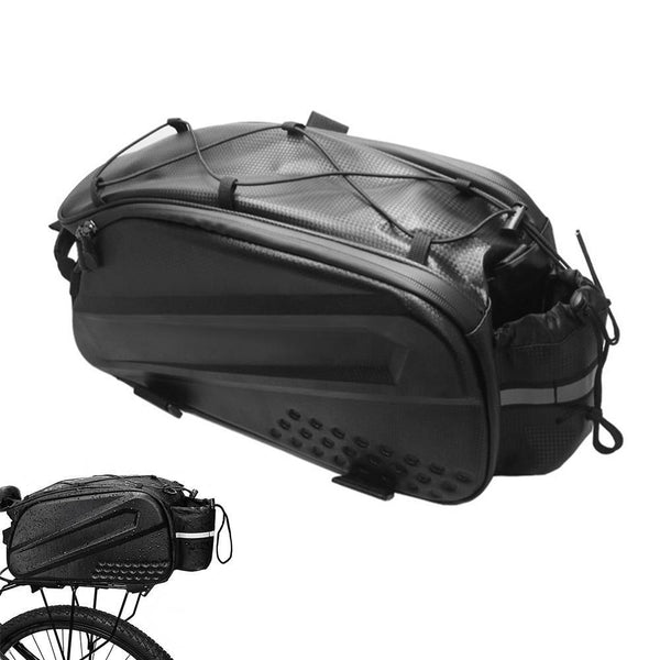 10L Large Capacity Bicycle Trunk Rack Bag with Carrying Strap