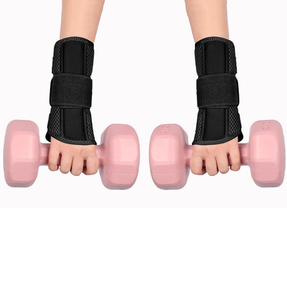 1Pair Carpal Tunnel Wrist Brace Carpal Tunnel Splint Arthritis Pain and Support For Sprained Relief Night Work - Black & M