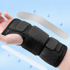 1Pair Carpal Tunnel Wrist Brace Carpal Tunnel Splint Arthritis Pain and Support For Sprained Relief Night Work - Black & L