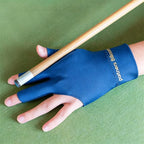 1 Pair Three Finger Billiards Gloves For Left Hand Pool And Snooker - Blue