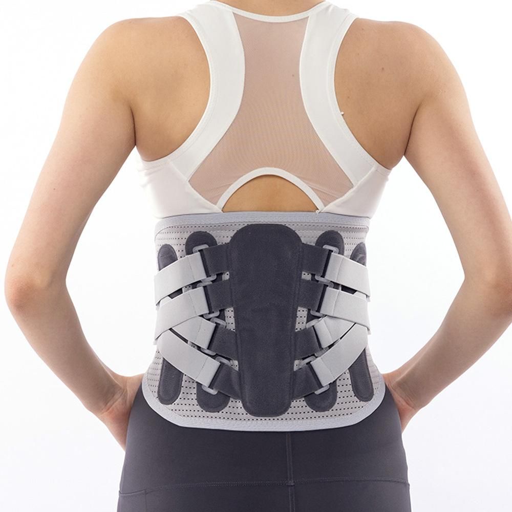 Adjustable Lumbar Support Belt Lower Back Brace With Lumbar Pad Waist Belt - L