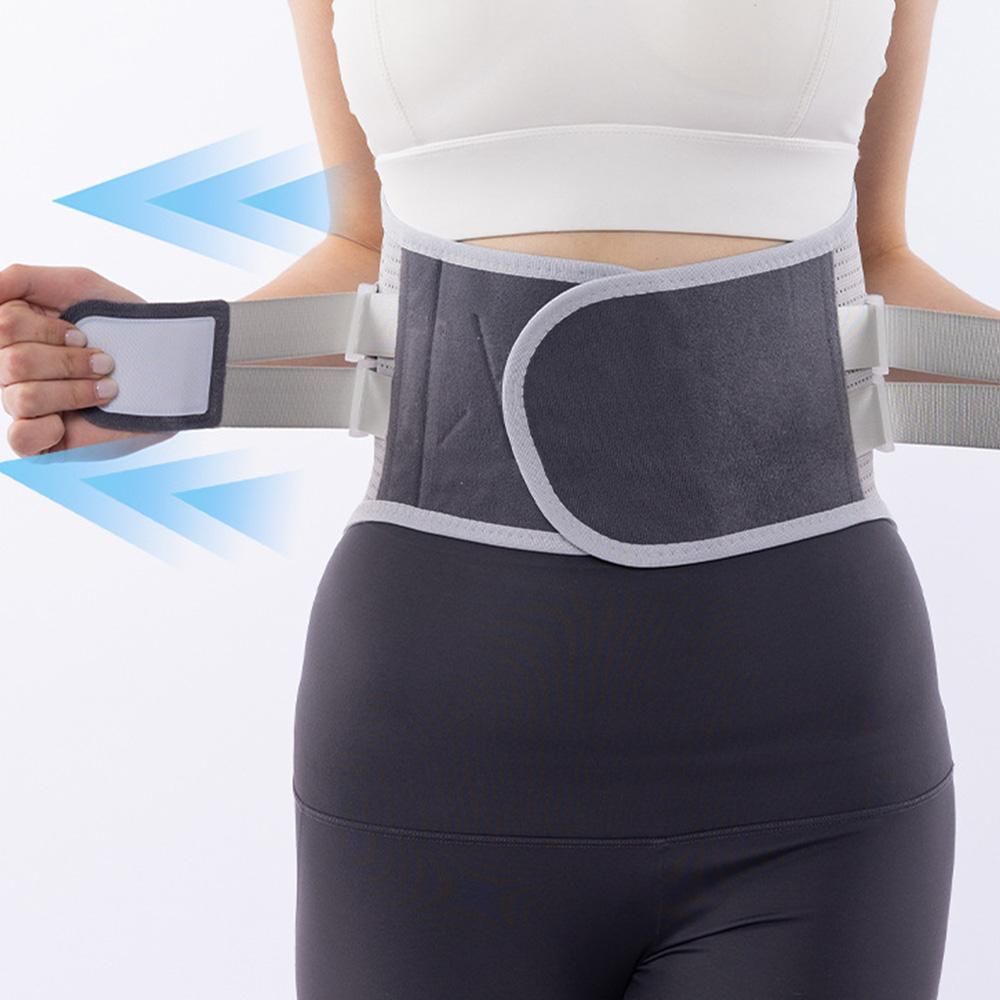 Adjustable Lumbar Support Belt Lower Back Brace With Lumbar Pad Waist Belt - L