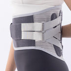 Adjustable Lumbar Support Belt Lower Back Brace With Lumbar Pad Waist Belt - L