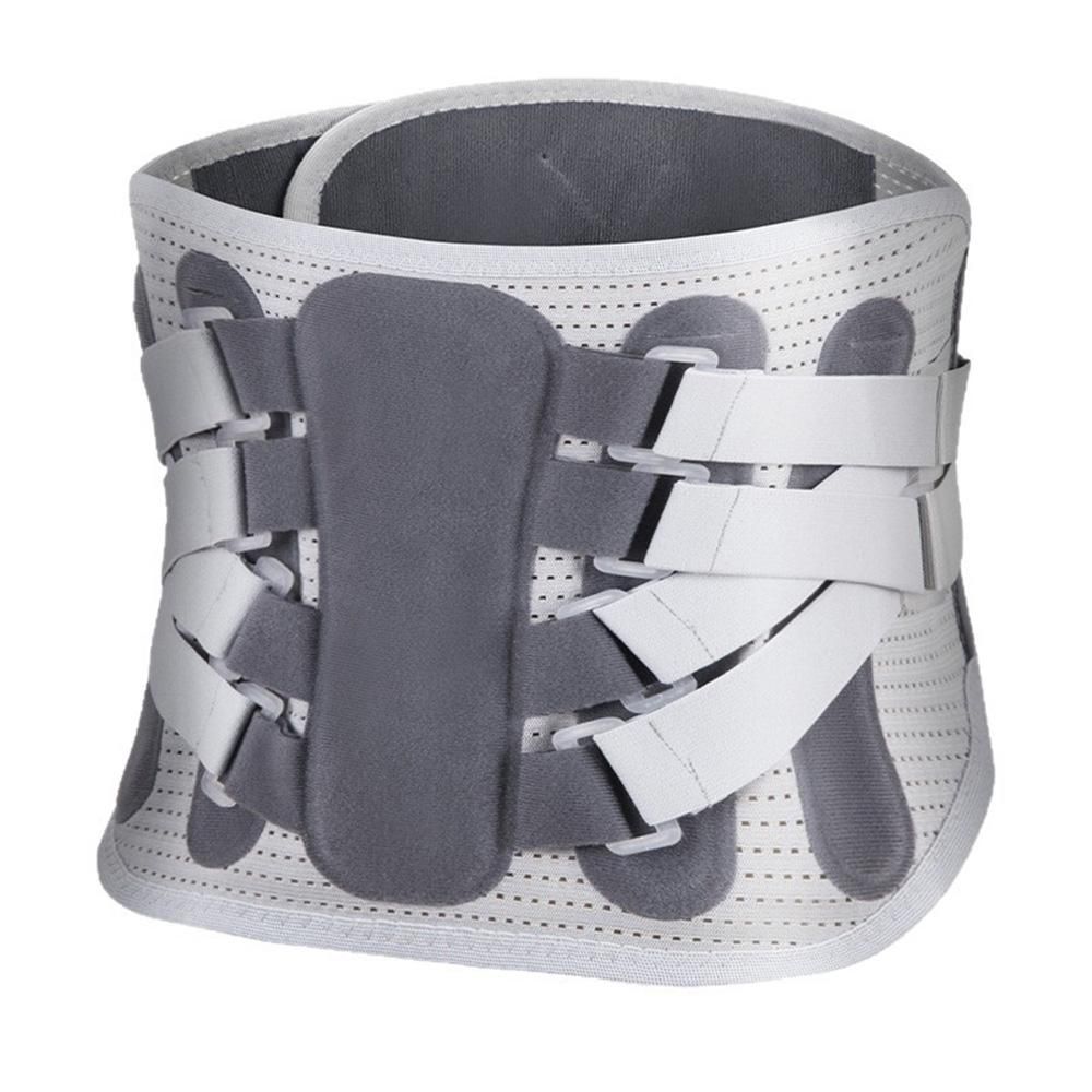 Adjustable Lumbar Support Belt Lower Back Brace With Lumbar Pad Waist Belt - L