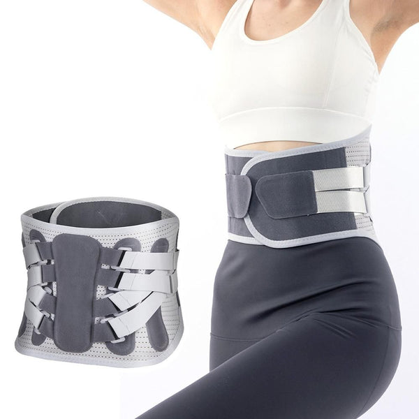Adjustable Lumbar Support Belt Lower Back Brace With Lumbar Pad Waist Belt - XL