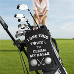 Golf Towel for Golf Bag with Clip Funny Cleaning Cloth for Balls & Clubs