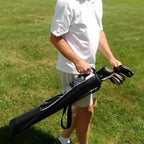 Lightweight Golf Stand Bag Portable Carry Bag for Driving Range - Black