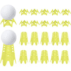 Plastic Golf Tees Golf Simulator Tees for Home Outdoor Indoor Golf Tees Simulator Practice Training - Yellow