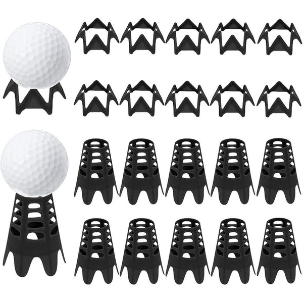 Plastic Simulator Golf Tees for Outdoor Indoor Practice Training - Black