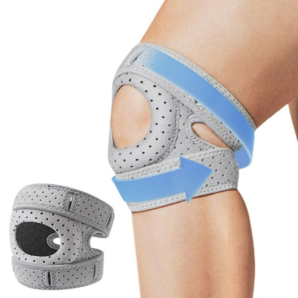 Professional Sports Knee Brace Meniscus Support for Running Hiking - Gray