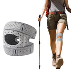 Professional Sports Knee Brace Meniscus Support for Running Hiking - Gray