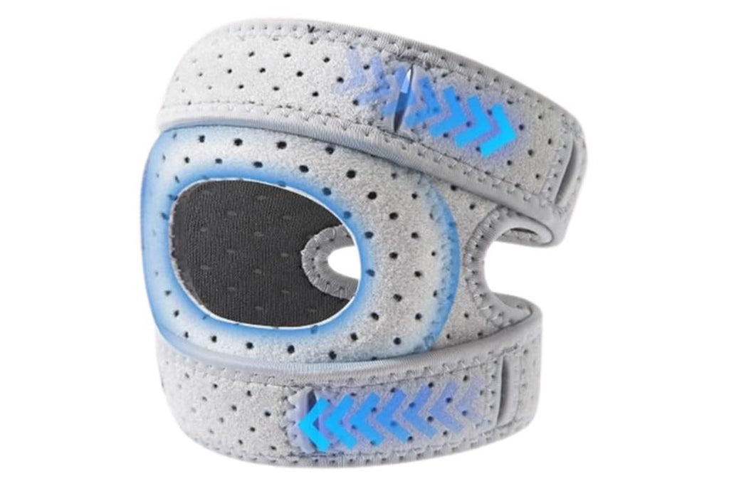 Professional Sports Knee Brace Meniscus Support for Running Hiking - Gray
