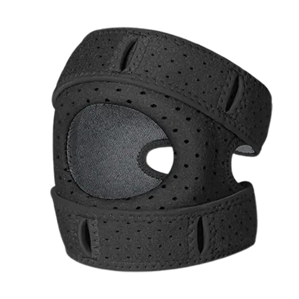 Professional Sports Knee Brace Meniscus Support for Running Hiking - Black