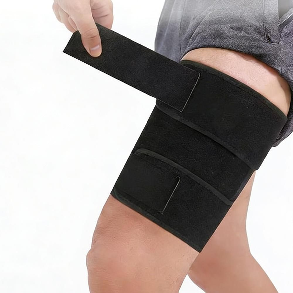 Thigh Brace Adjustable Compression Sleeve Support For Workouts