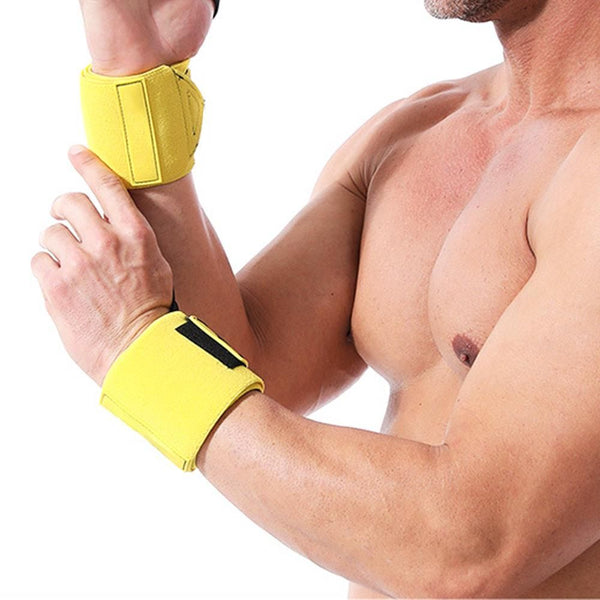 Wrist Wraps for Weightlifting and Working Out - Yellow