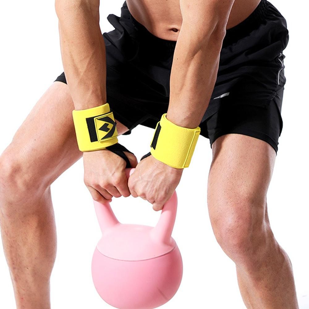 Wrist Wraps for Weightlifting and Working Out - Yellow