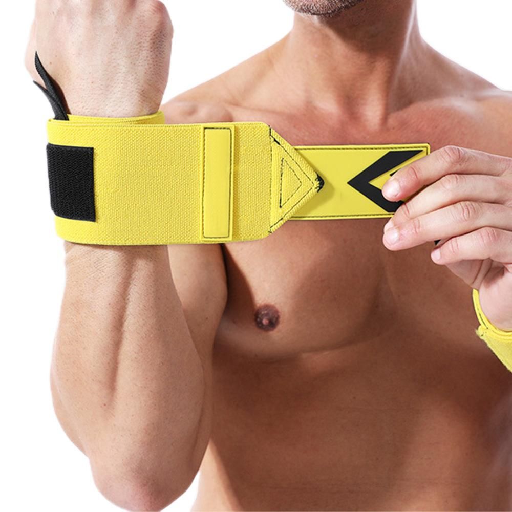 Wrist Wraps for Weightlifting and Working Out - Yellow