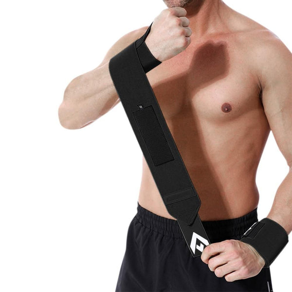 Wrist Wraps for Weightlifting and Working Out - Black