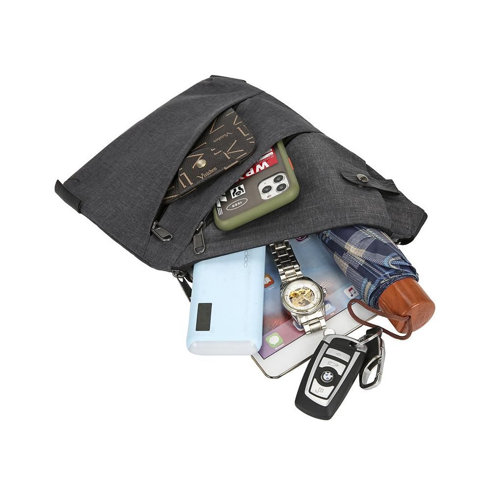 Anti Theft Sling Bag Oxford Cloth Chest Shoulder Bag Travel Crossbody Pack - Right