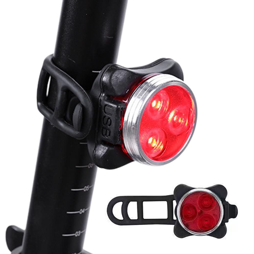2Pcs Rechargeable Bicycle Lights Bright LED Headlight and Taillight