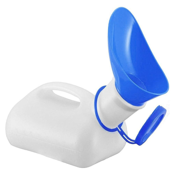 1000ml Adult Urinal with Lid and Portable Urine Bottle for Travel Camping and Car Use