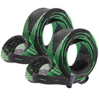2Pcs Rod Sock Fishing Rod Sleeve Protector Pole Gloves Fishing Tools - Green