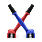 2 Pcs Dual Head Bike Chain Cleaning Brush Set for Bicycle Motorcycle Chain Cleaner