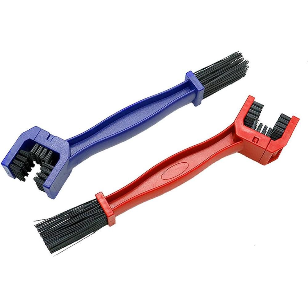 2 Pcs Dual Head Bike Chain Cleaning Brush Set for Bicycle Motorcycle Chain Cleaner