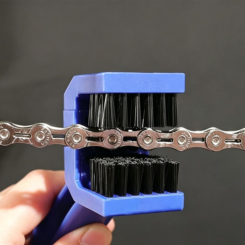 2 Pcs Dual Head Bike Chain Cleaning Brush Set for Bicycle Motorcycle Chain Cleaner
