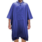 3 in 1 Portable Rain Poncho Waterproof Lightweight Emergency Raincoat with Pocket - Blue