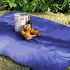 3 in 1 Portable Rain Poncho Waterproof Lightweight Emergency Raincoat with Pocket - Blue