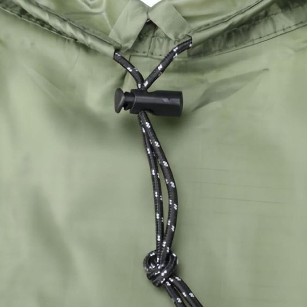 3 in 1 Portable Rain Poncho Waterproof Lightweight Emergency Raincoat with Pocket - Army Green