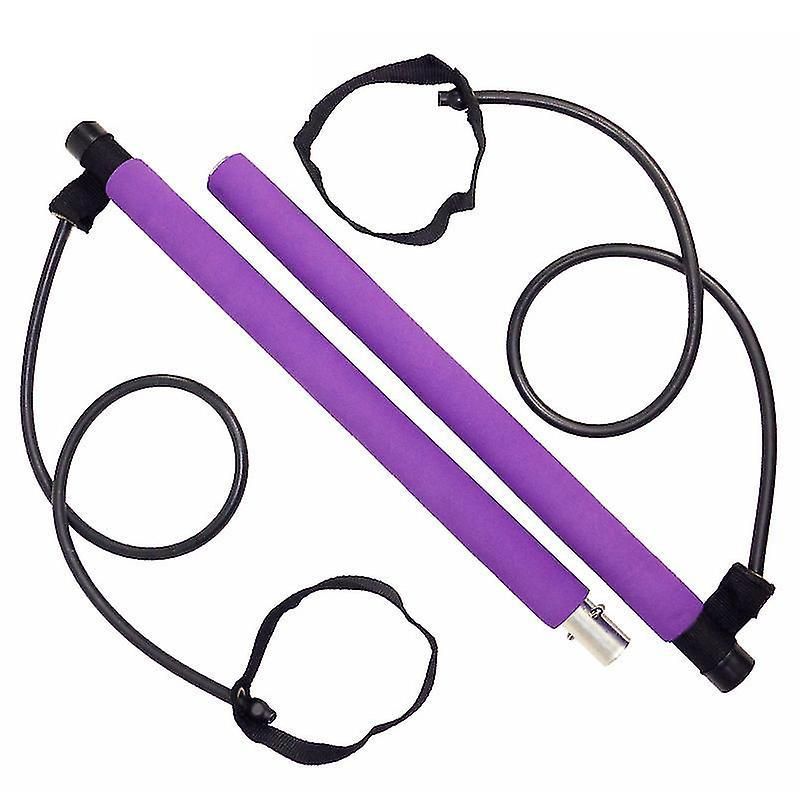 Pilates Exercise Bar With Resistance Band For Whole Body Workouts