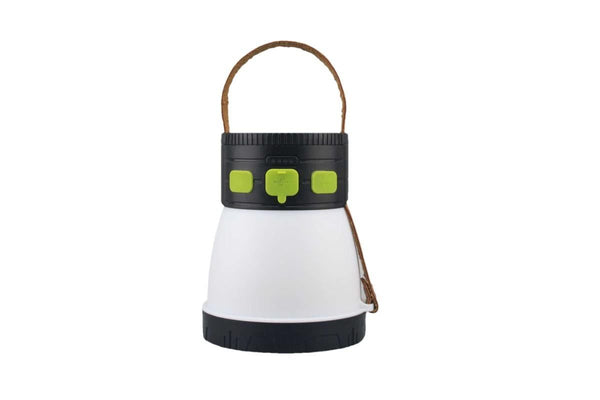 Solar Camping Lantern Rechargeable Outdoor LED Light with RGB Mood Lighting