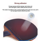 Table Tennis Racket Set 6-Star Carbon with 2 Paddles and Covers