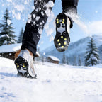 Winter Ice Cleats Snow Shoe Grips Anti-Slip Covers Outdoor Climbing Hiking (M)